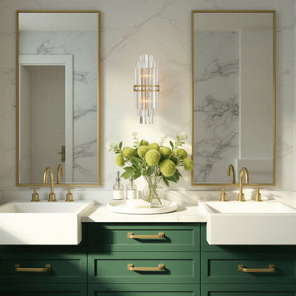 Crystorama Hayes 2-Light Wall Sconce Aged Brass - lifestyle