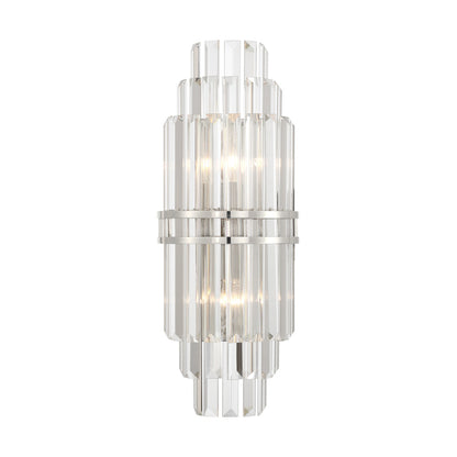 Crystorama Hayes 2-Light Wall Sconce Polished Nickel