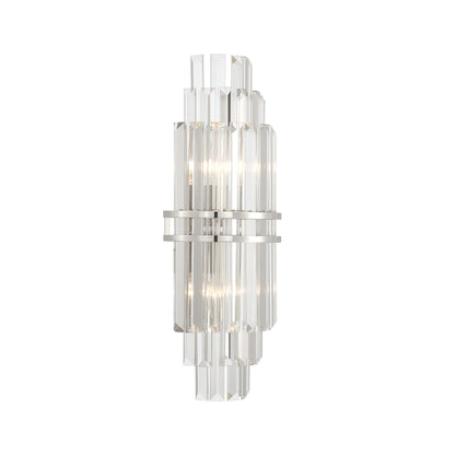 Crystorama Hayes 2-Light Wall Sconce Polished Nickel - detail