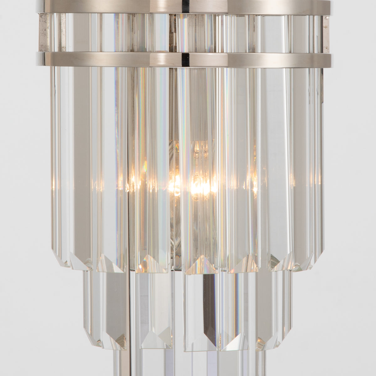 Crystorama Hayes 2-Light Wall Sconce Polished Nickel - detail
