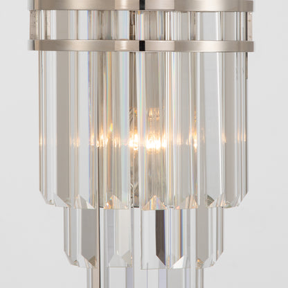 Crystorama Hayes 2-Light Wall Sconce Polished Nickel - detail