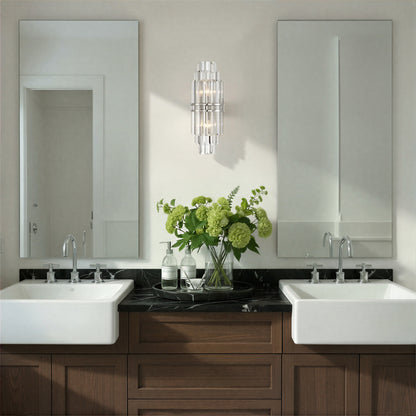 Crystorama Hayes 2-Light Wall Sconce Polished Nickel - lifestyle