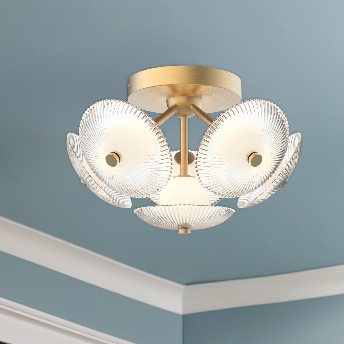 Hera 6-Head 16 in LED Flush Mount