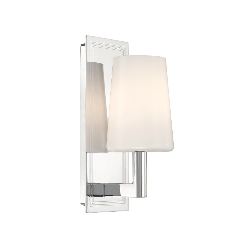 Crystorama Hogan 1-Light Wall Sconce Polished Chrome