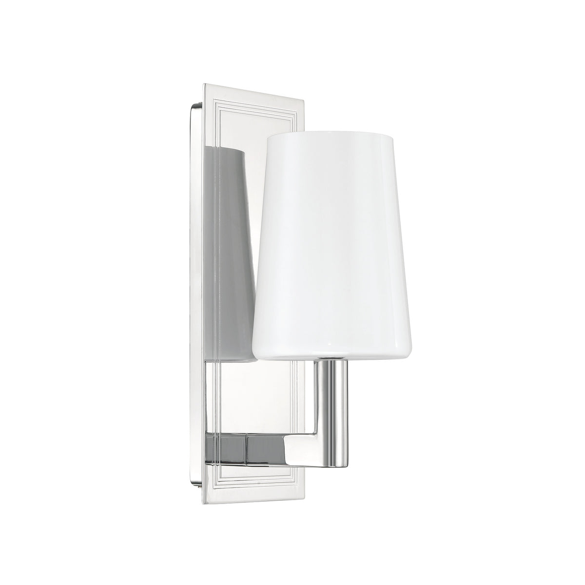 Crystorama Hogan 1-Light Wall Sconce Polished Chrome - detail