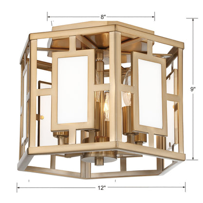 Flush Mounts-Crystorama-HIL-990