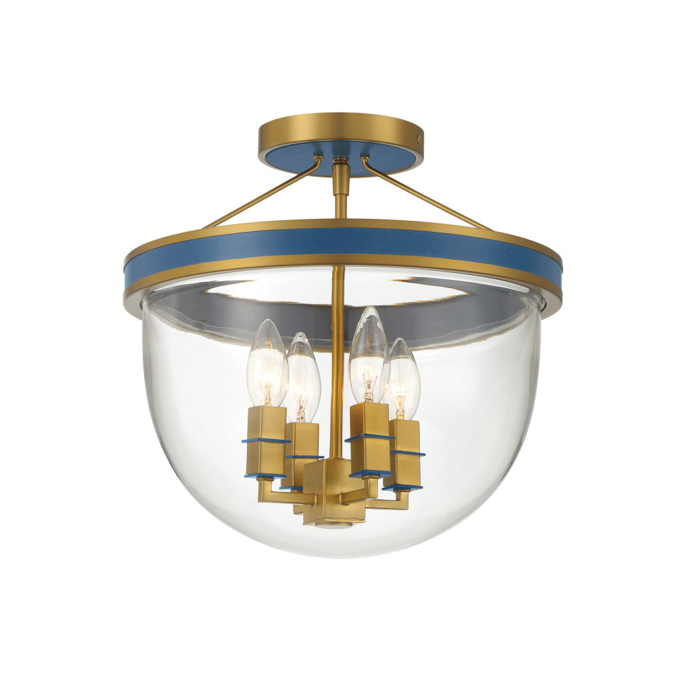 Crystorama Herrick 4-Light Semi Flush Mount