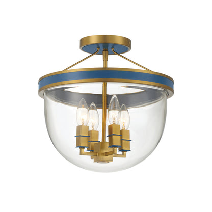 Crystorama Herrick 4-Light Semi Flush Mount