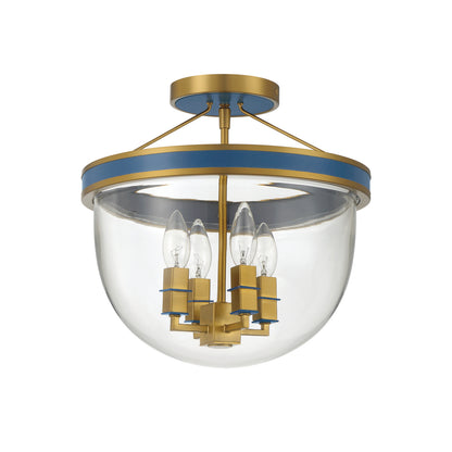 Crystorama Herrick 4-Light Semi Flush Mount - detail
