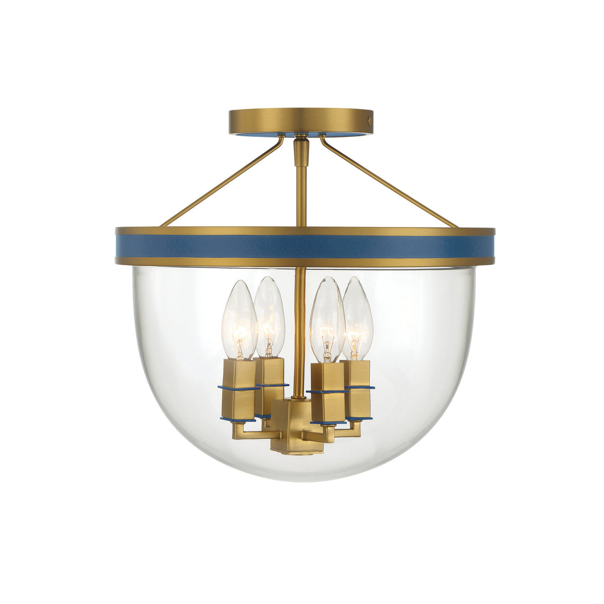 Crystorama Herrick 4-Light Semi Flush Mount - detail