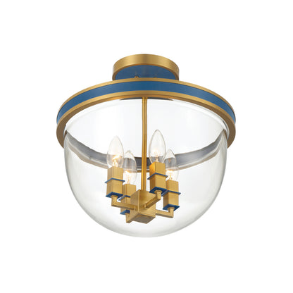 Crystorama Herrick 4-Light Semi Flush Mount - detail