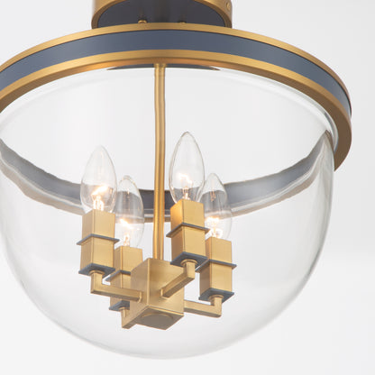 Crystorama Herrick 4-Light Semi Flush Mount - detail