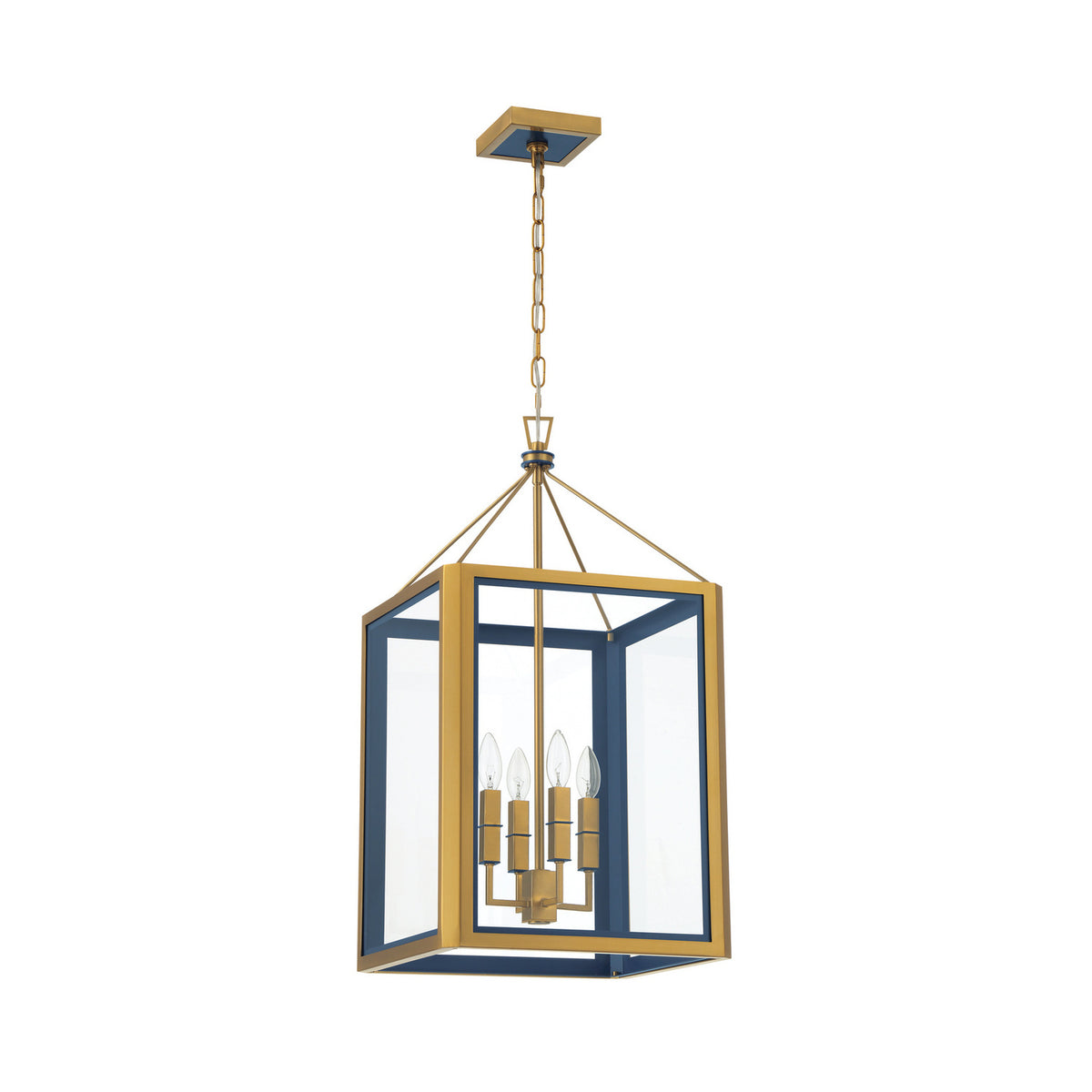 Crystorama Herrick 15" 4-Light Lantern Chandelier - detail
