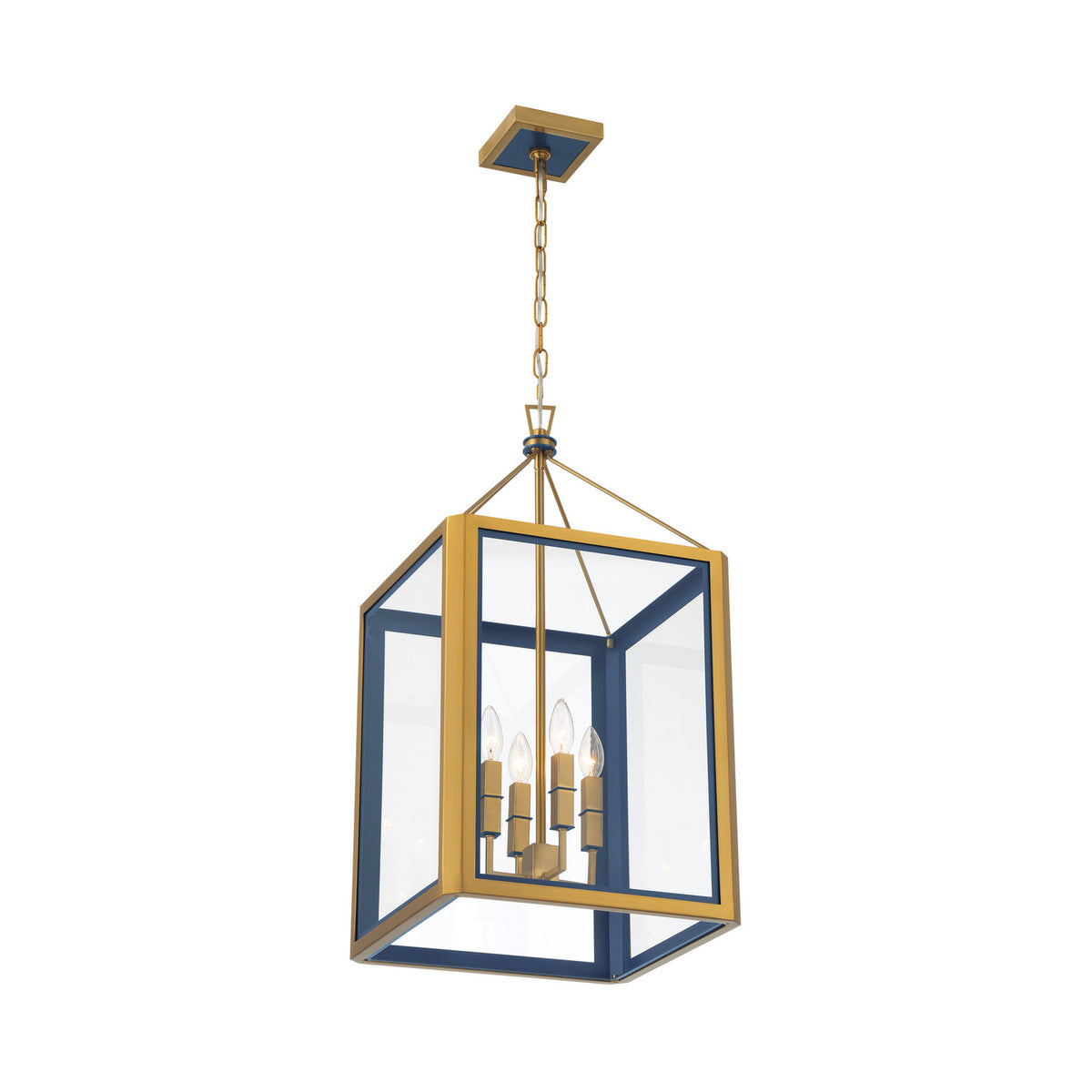 Crystorama Herrick 15" 4-Light Lantern Chandelier - detail