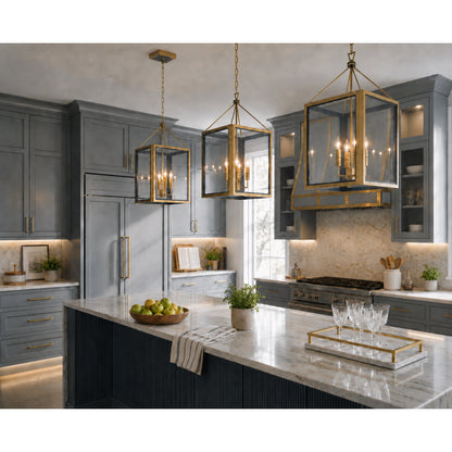 Crystorama Herrick 15" 4-Light Lantern Chandelier - lifestyle