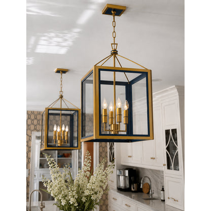 Crystorama Herrick 18" 4-Light Lantern Chandelier - lifestyle