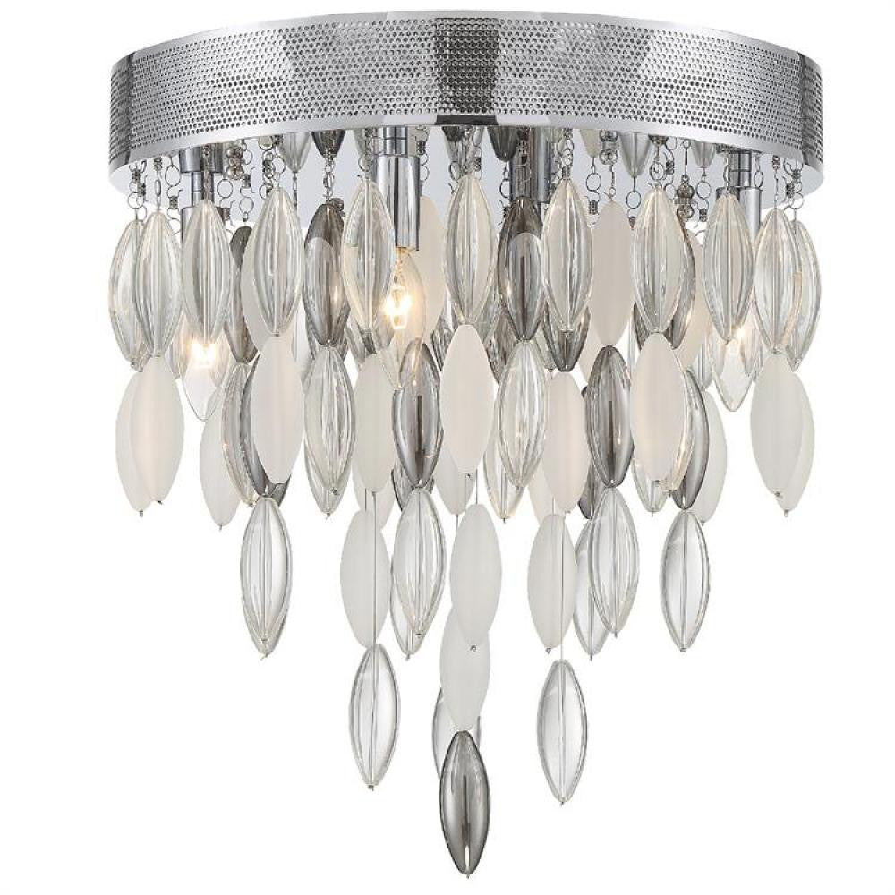 Crystorama Hudson Flush Mount Polished Chrome