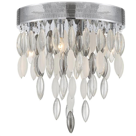 Crystorama Hudson Flush Mount Polished Chrome