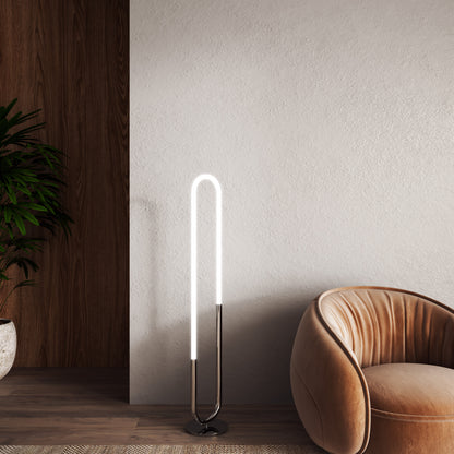 Kuzco Lighting Inc Huron 52-in LED Floor Lamp Brushed Gold