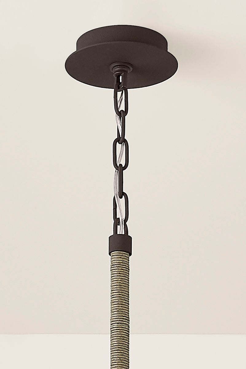 Troy Huxley Outdoor Pendant Textured Bronze Detail 1