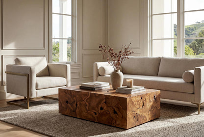 Teak Slice Coffee Table