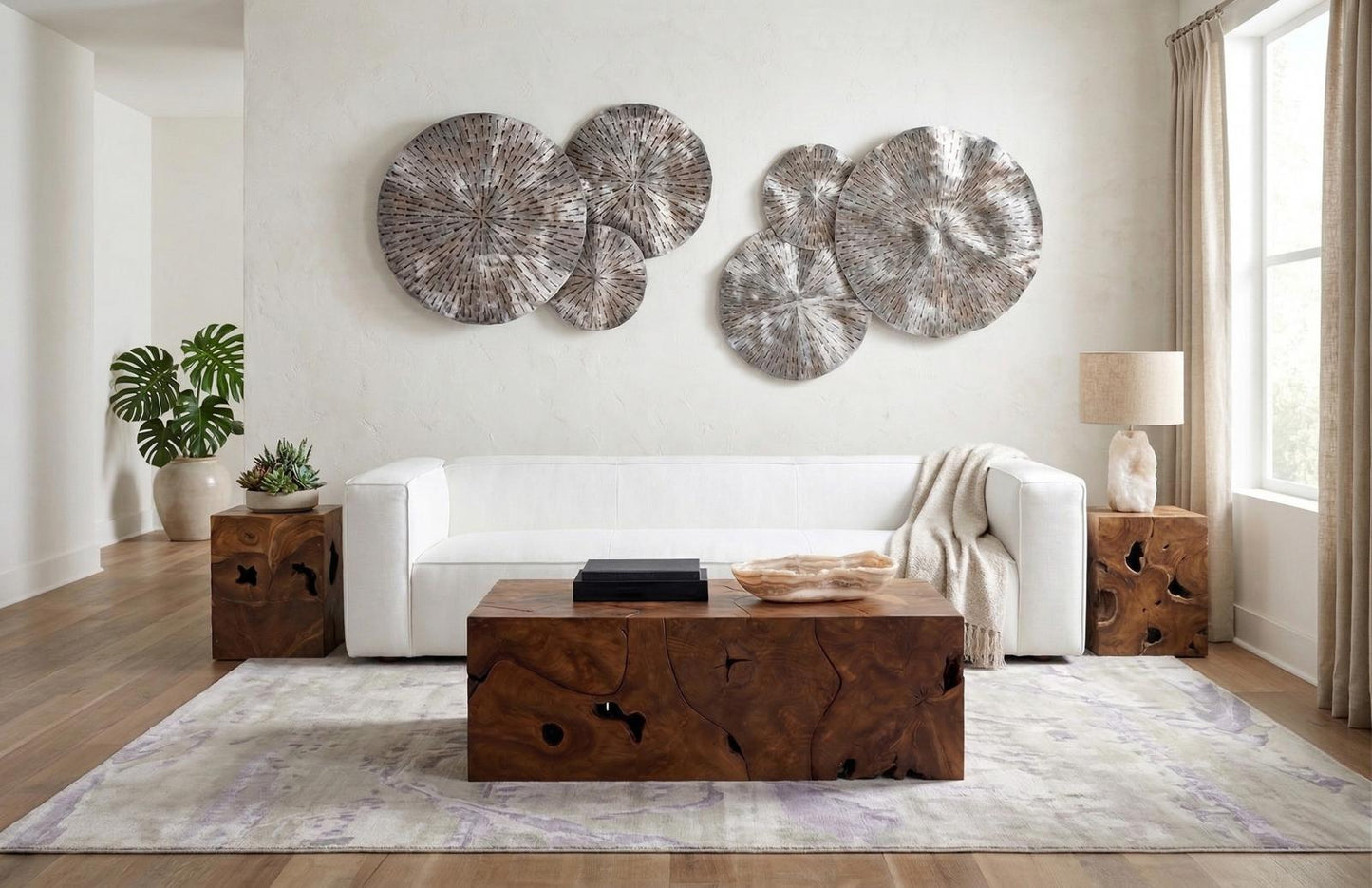 Teak Slice Coffee Table
