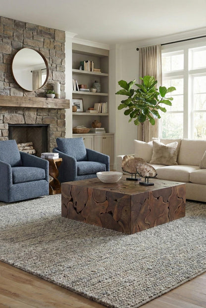 Teak Slice Coffee Table