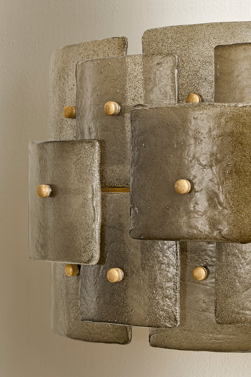Troy Jacik Wall Sconce Patina Gold Leaf Detail 2