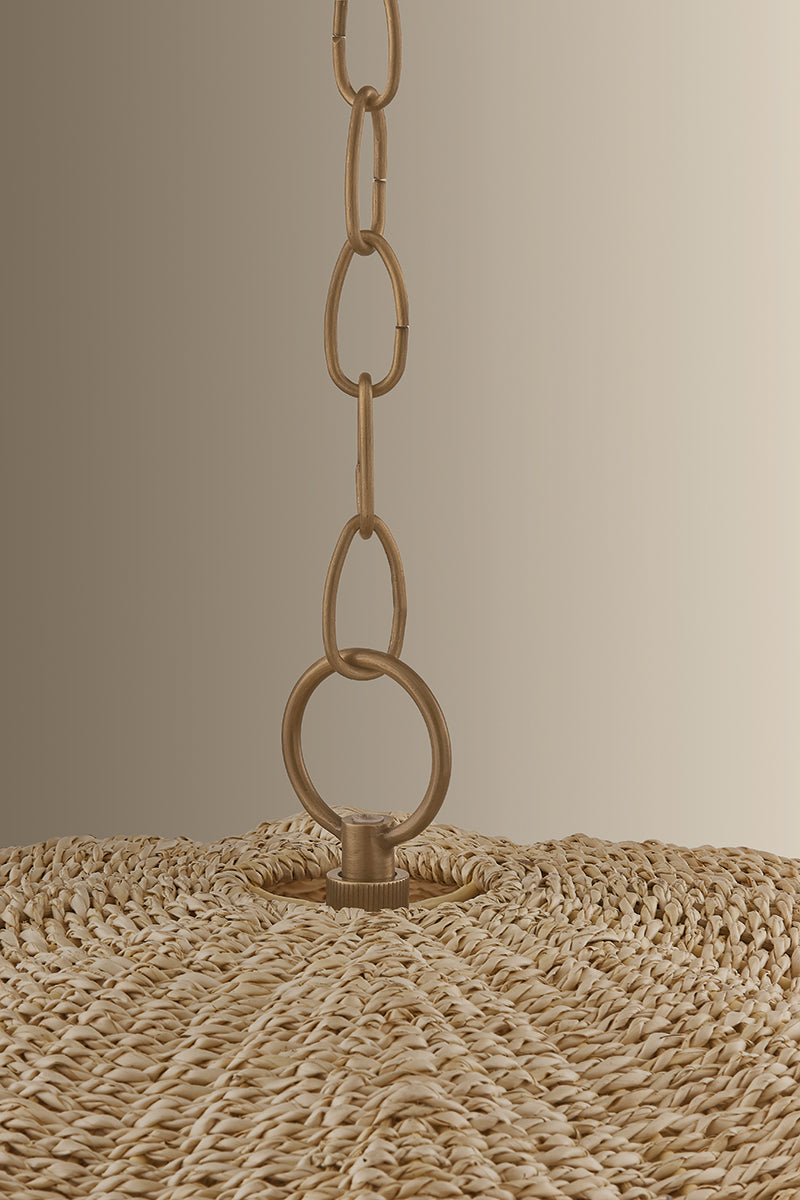 Troy Jack Pendant Patina Brass Detail 2