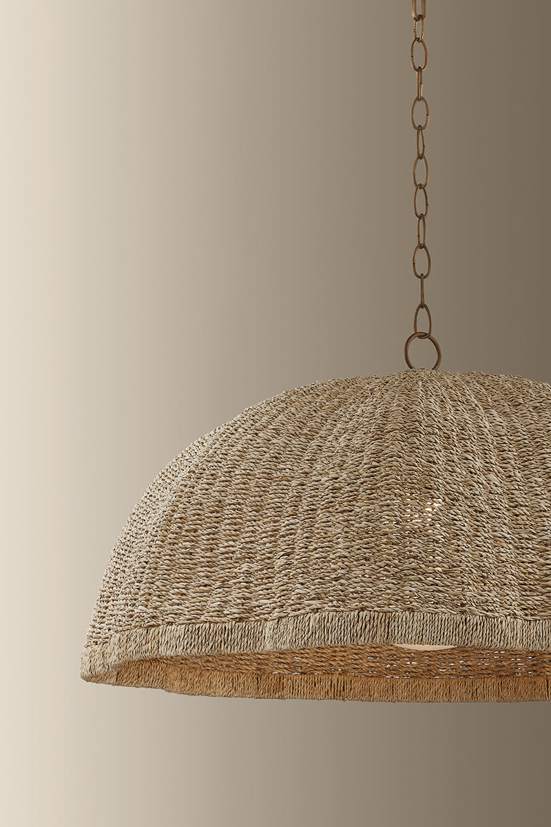 Troy Jack Pendant Patina Brass Detail 3