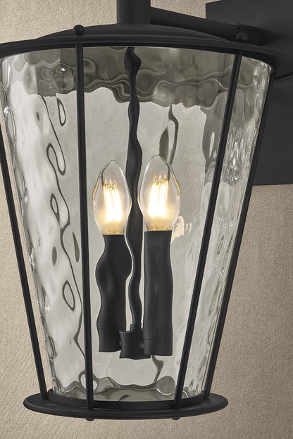 Troy Jantzen Outdoor Wall Sconce Textured Black Detail 3