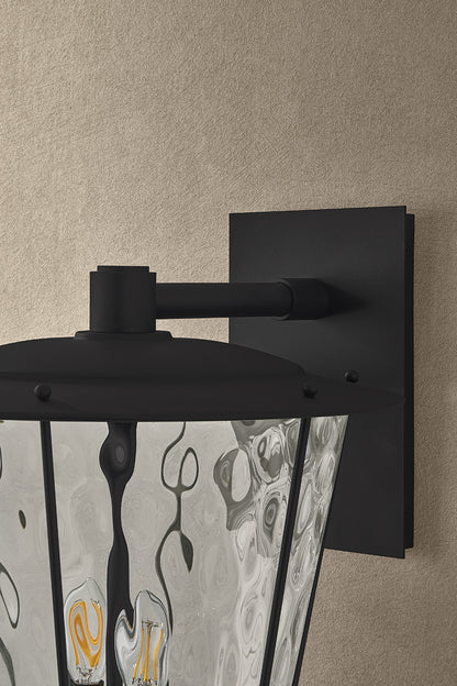 Troy Jantzen Outdoor Wall Sconce Textured Black Detail 2