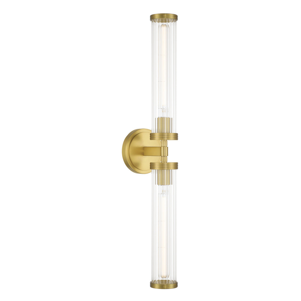 Crystorama Jarvis 29" 2-Light Bathroom Vanity Aged Brass