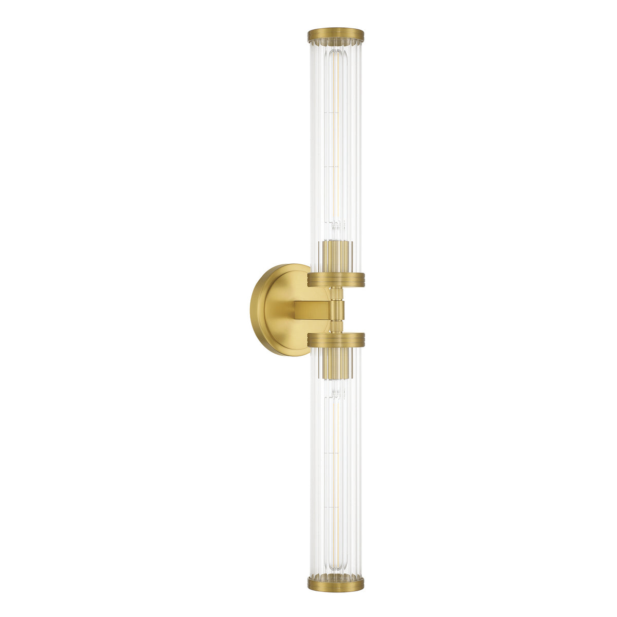 Crystorama Jarvis 29" 2-Light LED Wall Sconce Aged Brass - detail