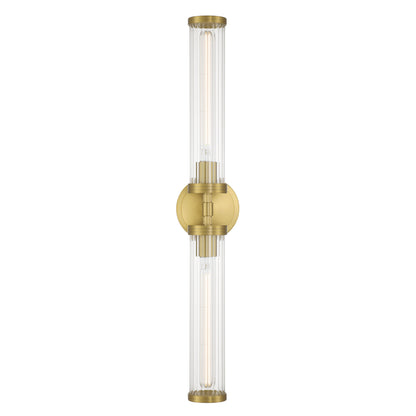 Crystorama Jarvis 29" 2-Light LED Wall Sconce Aged Brass - detail