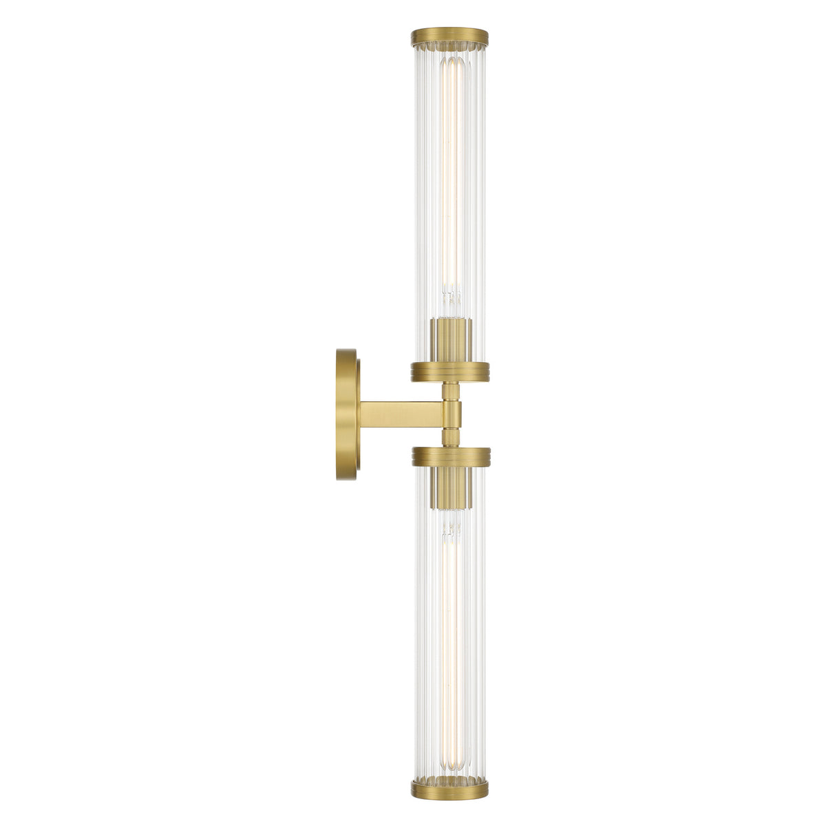 Crystorama Jarvis 29" 2-Light LED Wall Sconce Aged Brass - detail