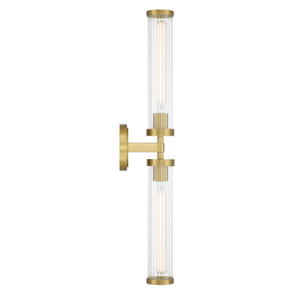 Crystorama Jarvis 29" 2-Light LED Wall Sconce Aged Brass - detail