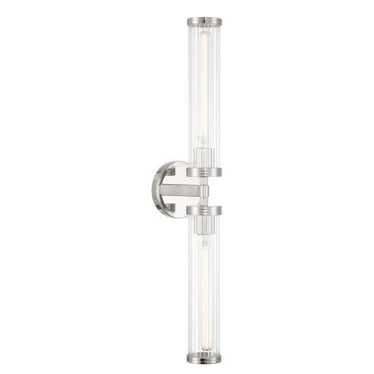 Crystorama Jarvis 29" 2-Light Bathroom Vanity Polished Nickel