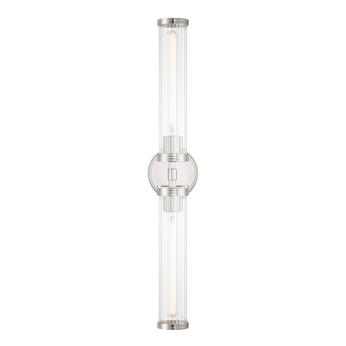 Crystorama Jarvis 29" 2-Light LED Wall Sconce Polished Nickel - detail