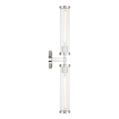 Crystorama Jarvis 29" 2-Light LED Wall Sconce Polished Nickel - detail