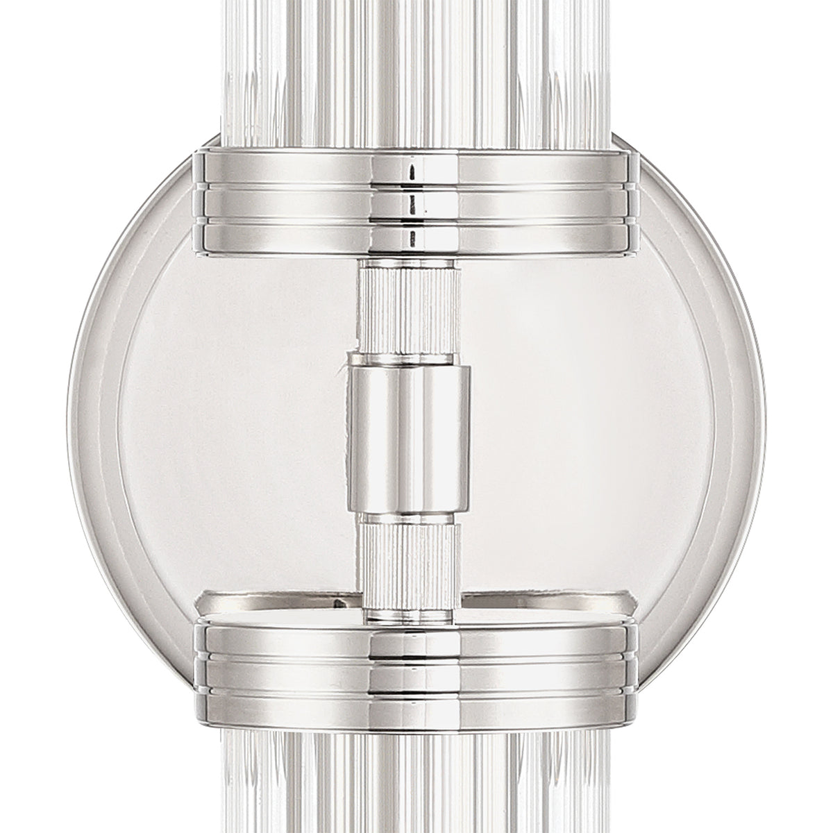 Crystorama Jarvis 29" 2-Light LED Wall Sconce Polished Nickel - detail