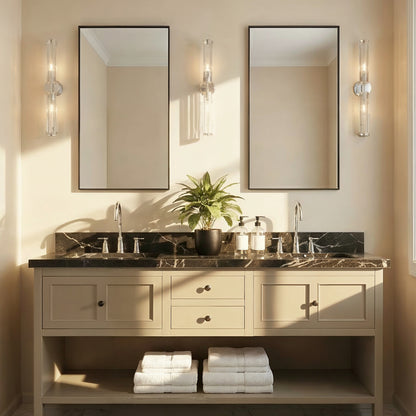 Crystorama Jarvis 29" 2-Light LED Wall Sconce Polished Nickel - lifestyle