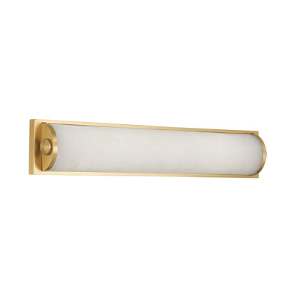 Crystorama Jarvis 24.5" LED Bathroom Vanity Aged Brass - detail