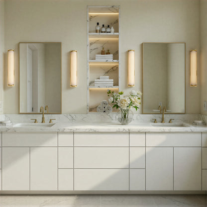 Crystorama Jarvis 24.5" LED Bathroom Vanity Aged Brass - lifestyle