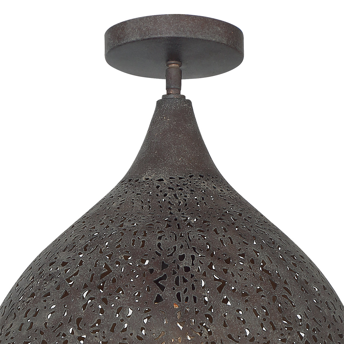 Crystorama Jasmine 1-Light Semi Flush Mount - detail
