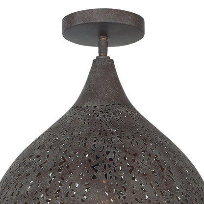 Crystorama Jasmine 1-Light Semi Flush Mount - detail