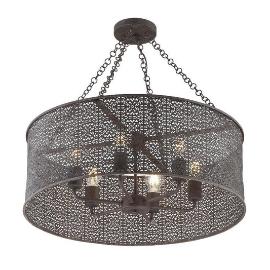 Crystorama Jasmine Chandelier Forged Bronze
