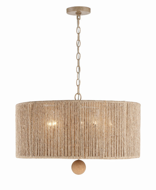 Jessa 5 Light Burnished Silver Pendant