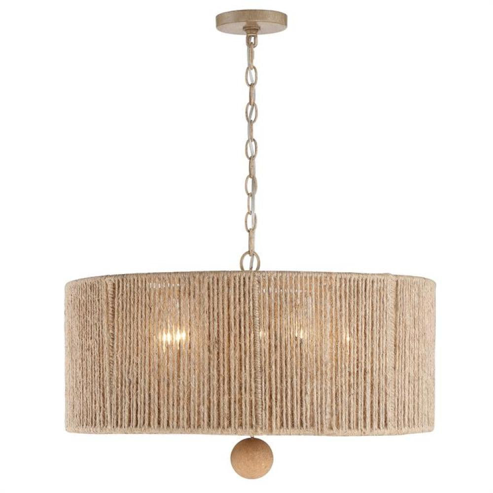 Crystorama Jessa Chandelier Burnished Silver