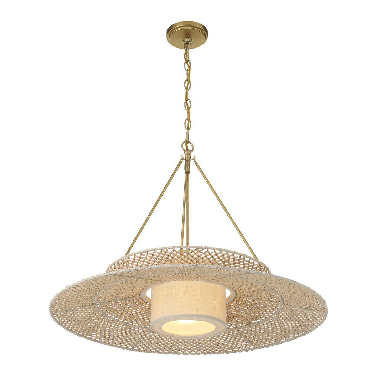 Crystorama Janipher 29.5" 1-Light Chandelier - detail